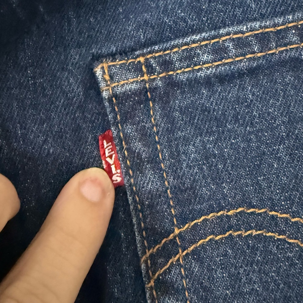 Levi’s Wedgie Fit High Rise Button Fly Jeans – Size 29 Dark Wash - Picture 9 of 13